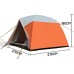 JIAGU Tentes légères 5-6 Personnes Tente Camping étanche Double Couche avec Sac de Transport Tente étanche Portable Tente de Plage Color : Orange Size : One Size