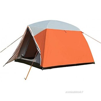 JIAGU Tentes légères 5-6 Personnes Tente Camping étanche Double Couche avec Sac de Transport Tente étanche Portable Tente de Plage Color : Orange Size : One Size