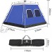 JIAGU Tentes légères Portable Tente extérieure étanche Famille Tente de Camping étanche Tente Facile Sac à Dos Assemblée Tente de Plage Color : Blue Size : One Size