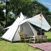 JTYX 3-4 Personnes Camping Famille Tipi Tente Extérieure Imperméable À La Pluie Étanche Double Couches Tente Tipi Indien Convient pour Camping Randonnée Vacances