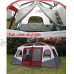 JTYX 8-12 Personnes Tente dôme 2 Chambres Grande Tente familiale tentes de Camping abris Festival Essentiel imperméable Double Couche Tente pour randonnée Camping en Plein air