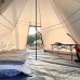 JTYX Tente tipi Indienne extérieure Tente tipi ultralégère Tente Pyramide familiale étanche pour la randonnée Le Camping la randonnée Le bushcraft Les Voyages Le Camping d'hiver