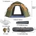 JUNMAIDZ Tente Tente Automatique de dôme 3-4 Personne Installation Facile Instantanée protables Camping Pop-Up 4 Seasons Tente de Voyage pour la Famille