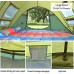 JUNMAIDZ Tente Tente Automatique de fenêtres Pop-up 3-4 Personne en Plein air Configuration de la Tente 4 Saison Tente imperméable pour la randonnée Le Camping Les Voyages Color : Brown