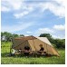 JUNMAIDZ Tente Tente d'abri de Camping configurable avec Tente de Plage de poteaux pour la Retraite de l'arrière-Pays Color : Coyote Brown