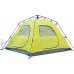 JUNMAIDZ Tente Tente de Camping Automatique 3-4 peson avec Jupe Dont 4Doors incluent Un Ensemble de pôles Avant Anti-Pluie Big Family Tente de randonnée Color : Green