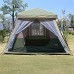 LULUVicky Camping Tente 2 Chambres Tente Camping Double Portable Sac Lumière Portement Une Chambre et Une Salle de séjour Chapiteau Color : Green Size : One Size