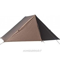 LXX Tente Pyramide Tente 2 Personne Configuration Facile Double Couche étanche 4 Saison Tente instantanée for la Famille randonnée pédestre tentes Color : Brown