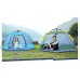 LXX Tente Tente 4 Hexagonal Camping Personne 6 côté Mesh Tente Double Instant Couche imperméable for la Famille Randonnée tentes Color : Green