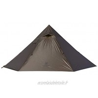 OneTigris | Black Orca Chimney Tipi Tente avec Trou de cuisinière 2 Personnes Chapeau Smokey Tente pour Trekking Camping Plein air Double Tente étanche | Plusieurs emballages