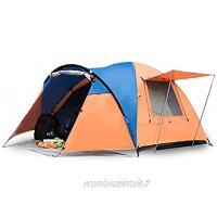 rug Tente Extérieure Portable Voir Automatic Multi-Person Camping en Plein Air Double Couche épaissie à 360 Degrés Anti-tempête De Pluie Impériale Grosse Tente 2021 8 5Color:Dark Green