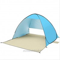Tente BAJIE Tente de Camping Automatique Tente Ultra-légère Tente de Plage 2 Personnes Tente instantanée Pop Up Open Anti UV Auvent Tentes Outdoor SunshelterSky Blue