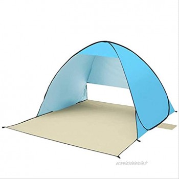 Tente BAJIE Tente de Camping Automatique Tente Ultra-légère Tente de Plage 2 Personnes Tente instantanée Pop Up Open Anti UV Auvent Tentes Outdoor SunshelterSky Blue