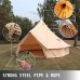 VEVOR Tente Mongole Diamètre de 4m Yourte Mongole de Coton Camping Tente Camping Yourte