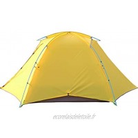 ZYM Tentes chapiteaux Tente instantanée 2 Personne Configuration Facile Double Couche imperméable à l'eau 3 Saison Camping Tente for randonnée en Plein air Pêche Tentes instantanées Color : Yellow