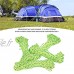 4Pcs 20M Corde de tente de camping Corde de guidage de tente coupe-vent Corde d'auvent à lanière lumineuse Corde multifonctionnelle en polyester résistante à l'usure et durable pour la randonnée,