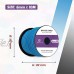 Abma Cord Cordon élastique 100% Extensible pour Sangles élastiques Filets de Cargaison Objets de sécurité projets d'artisanat 1 pièce AC-T-5-20-lightblue Bleu Clair 5mm x 20M
