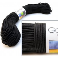 Paracorde 350 corde de survie à usages multiples et ultra-résistante corde de parachute corde gainée en nylon longueur totale: 100m couleur: noir de la marque Ganzoo
