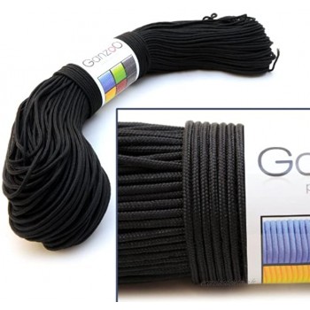 Paracorde 350 corde de survie à usages multiples et ultra-résistante corde de parachute corde gainée en nylon longueur totale: 100m couleur: noir de la marque Ganzoo