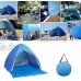 Apofly Étanche Pop Up Tente de Plage Rapide Ouvert instantanée Portable Canopy Sun Abris étanche avec Rideau pour Camping pêche Bleu XL