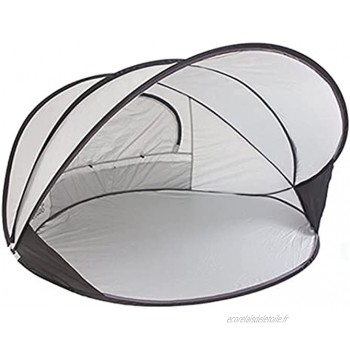 DALLL Tente De Plage Tente Pop-Up Portable pour 2 Personnes Protection UV Tente De Camping Familiale Tente Instantanée Automatique Abri Solaire pour Pique-Nique De Pêche sur La Plage De Jardin,Argent