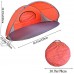 GKTF Tente de Plage Tente D'ombrage de Camping Portable Protection UV Extérieure Auvent D'abri Solaire pour Enfants Et Adultes de 2 à 3 Personnes