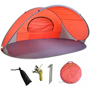 GKTF Tente de Plage Tente D'ombrage de Camping Portable Protection UV Extérieure Auvent D'abri Solaire pour Enfants Et Adultes de 2 à 3 Personnes