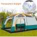 H-BEI Tentes familiales pour Camping 6 Personnes Tente de Camping avec moustiquaire Tente Cabine avec Porche tentes avec Double Couche Portable avec Sac de Transport