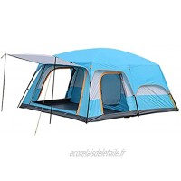 H-BEI Tentes Tente de Camping 6 Personnes étanche 150D Oxford Tente familiale avec Chambres tentes instantanées pour Camping avec auvent Tente Tunnel 4-6 Personnes