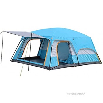 H-BEI Tentes Tente de Camping 6 Personnes étanche 150D Oxford Tente familiale avec Chambres tentes instantanées pour Camping avec auvent Tente Tunnel 4-6 Personnes