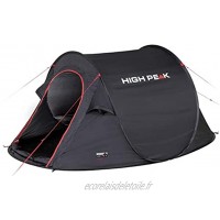 High Peak Vision 3 Pop Up Tent Unisex-Adult Black 235 x 180 x 100 cm