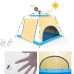 JTYX Tente pop-up instantanée légère pour 3 à 4 personnes à ouverture automatique hydraulique double couche portable tente de camping familiale avec porche