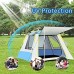 LQPHY Tente escamotable Automatique avec Tapis résistant à l'humidité Tente de Camping instantanée Tente instantanée imperméable Coupe-Vent et Protection UV adaptée aux Voyages en Plein air et