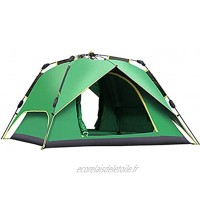 MIMI KING Tente Pop Up Tente De Camping Familiale Tente 4 Personnes Tente Instantanée Portable Tente Automatique pour Voyage Randonnée Randonnée Alpinisme,Vert