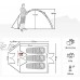 Qeedo Quick Oak 3 Tente de Camping pour 3 Personnes Tente Montage Rapide Quick-Up-System