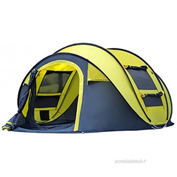 Qisan Pop Up Tente Tentes Instantanées pour Camping 4 Personnes Secondes Pop Up Ouverture Rapide Camping Randonnée Tente aavec Sac de Transport Facile à Installer