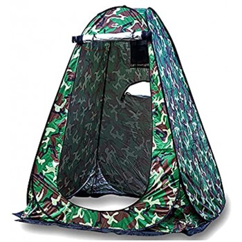 QQLK Portable Pop Up Change Change Tente avec 3 Fenêtres Toilettes pour Camping & Beach Douche De Camp Instantané Lightweight & Solide Facile D'installation Camouflage Pliable