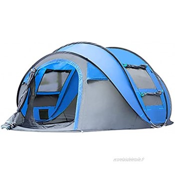 RMCF Tente Pop Up 4-6 Personnes Tente Pop Up Tente,Tente 2 Seconde Tente De Camping Automatique|Anti-Ultraviolet ImperméAble Et Coupe-Vent 2 Portes Et 4 FenêTres
