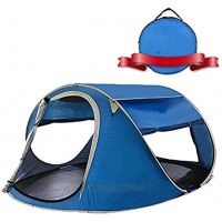 RYSF Tente de Plage Pop Up Grande Tente de Camping de randonnée légère instantanée Automatique pour 3 Personnes Tente étanche Pliable Color : Dark Blue Tent