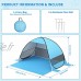 SAEYON XXL Tente de Plage Automatique Pop Up Tente avec 360° Ventilation Tente Anti UV50+ Automatique Instant Portable Tente pour 2-6 Personnes Tente de Camping pour Famille Randonnée Pêche Bleu