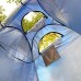 Tente de douche de camping 120 x 120 x 190 cm tente de douche pop-up tente de camping avec 2 fenêtres tente de toilettes vestiaire pour camping plage extérieur facile à installer