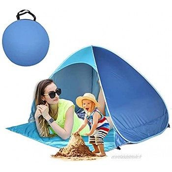Tente De Plage Pop Up Tentes D'Abri Solaire Anti-UV Portables Automatiques InstantanéEs Et InstantanéEs pour 1-2 Personnes pour Le Camping en Plein Air La PêChe La Tente De Plage pour BéBé
