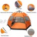 WANGYUXIA Tente De Plage Pop Up Anti UV 50+ Compacte Pliable pour 2 À 4 Personnes Famille Facile À Installer Tentes De Camping Hexagonales De Plage Extérieures Automatiques Étanches