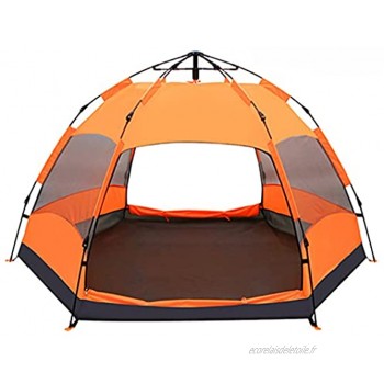 WANGYUXIA Tente De Plage Pop Up Anti UV 50+ Compacte Pliable pour 2 À 4 Personnes Famille Facile À Installer Tentes De Camping Hexagonales De Plage Extérieures Automatiques Étanches
