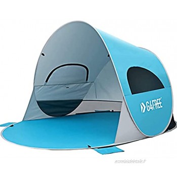 WANGYUXIA Tente De Plage Pop Up Portable pour 1-3 Personnes Automatique Tente De Plage Instantanée Étanche Anti UV Ombre Tente De Camping pour Plage Jardin Camping Pique Nique