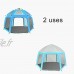 Wsaman Installation Tent Abris Anti UV Tente 5-8 Personnes Camping Pop Up Tente de Portable Tente de Randonnée Ultra Légère Facile Imperméable pour Le Les Excursions Tente 4 Saison