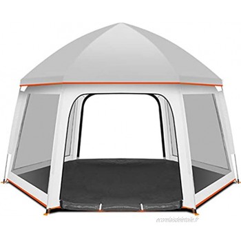 Wsaman Installation Tent Abris Anti UV Tente 5-8 Personnes Camping Pop Up Tente de Portable Tente de Randonnée Ultra Légère Facile Imperméable pour Le Les Excursions Tente 4 Saison