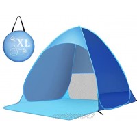 Zenoplige Tente Pop Up Tente de Camping Pliable Tente d'extérieur légère et imperméable Bleu-Version Améliorée