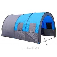 AYES Tente pliante compacte pour camping dans le jardin 6-8 personnes Tente tunnel étanche Tente familiale extérieure