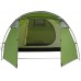 MIMI KING Tentes de Camping Famille 3-4 Personne Portable Facile mis en Place Tunnel Tente imperméable à l'eau pour la pêche en Plein air randonnée Camping Backpacking,Green
